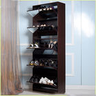5 Drawers 1.7M Multifunctional Stackable Wood Shoe Organizer Cabinet